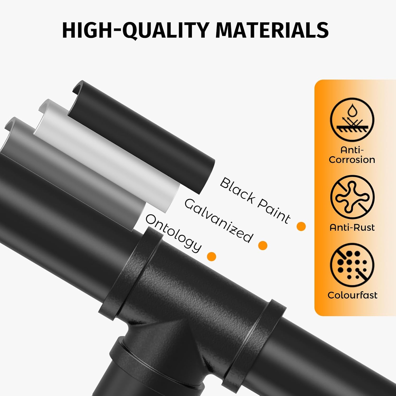 Gorssen Corrimano Scale Interni Esterni 420cm, Nero - immagine 5