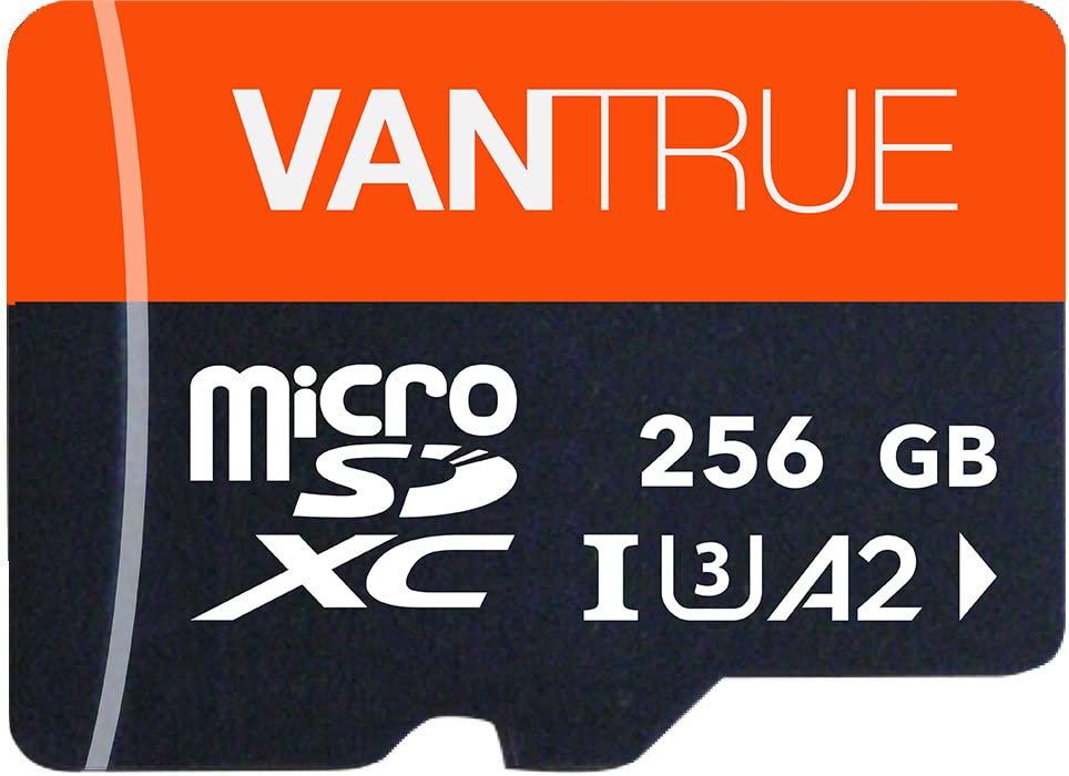 Vantrue 256 GB - Scheda di Memoria microSD UHS-I U3 4K