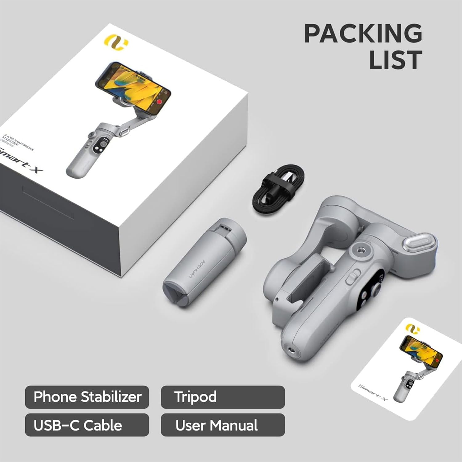 Aochuan SMART X - Stabilizzatore Gimbal 3 Assi - immagine 2