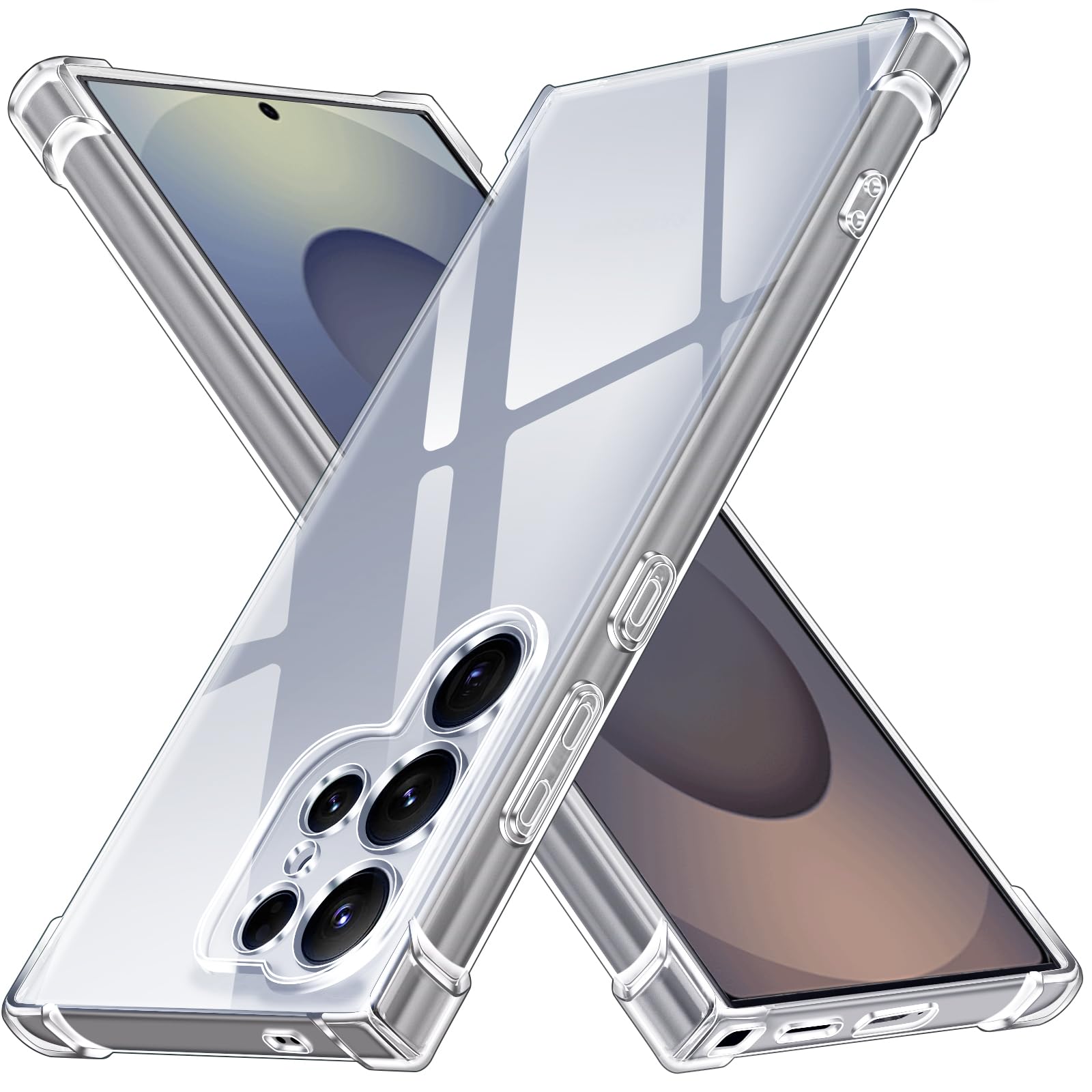 Ivoler Cover Trasparente per Samsung Galaxy S25 Ultra 5G