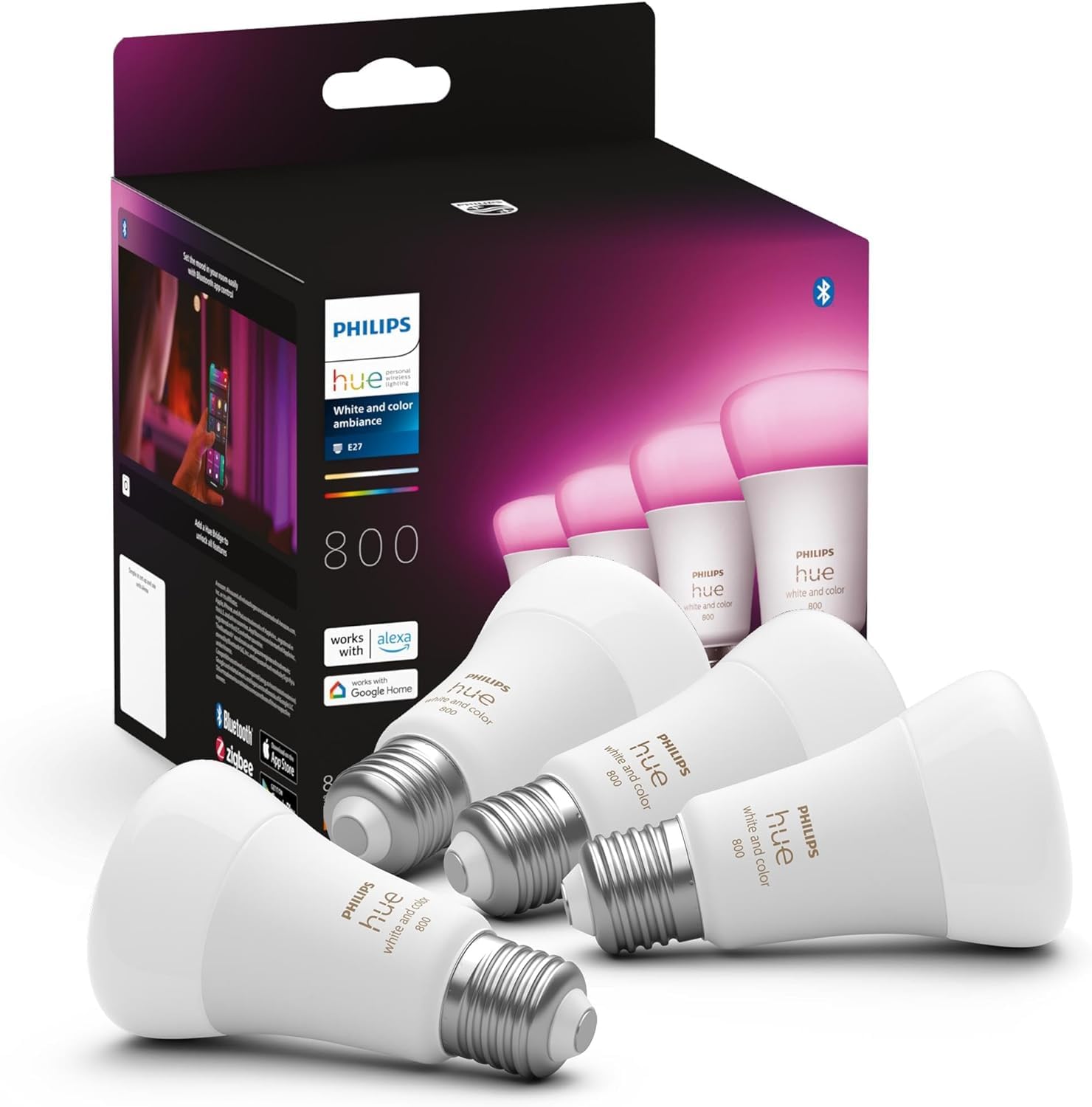 Philips Hue White and Color Ambiance Lampadina Smart LED E27