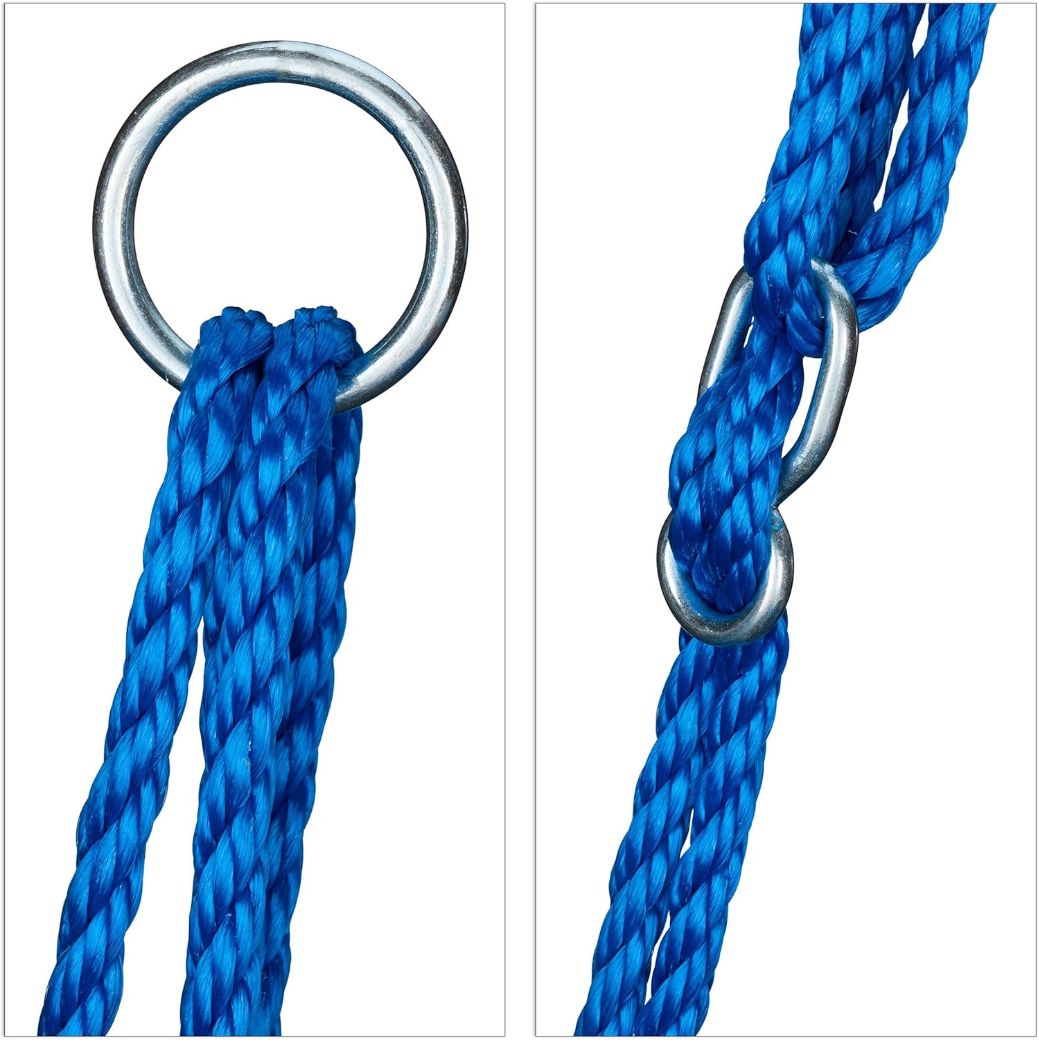 Relaxdays Altalena da Giardino a Nido Ø 80cm, Lilla - immagine 7