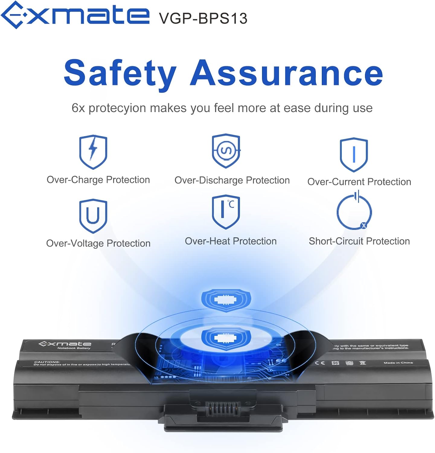 Exmate 11.1V 5200mAh Batteria per Sony VAIO Serie - immagine 4