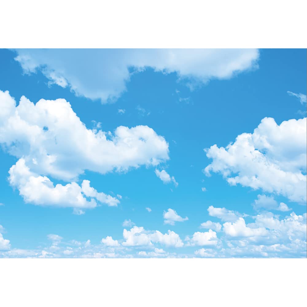 Aoihrraan 3,5x2,5m Sfondo Blu Cielo Bianco Nuvole