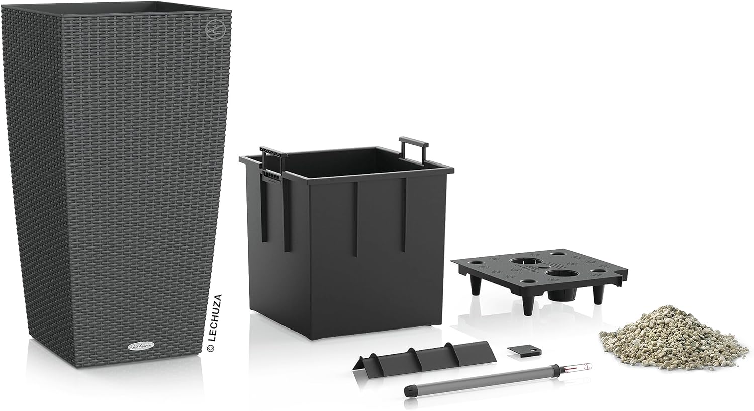 LECHUZA CUBICO Cottage 30 in granito 15222 - immagine 3