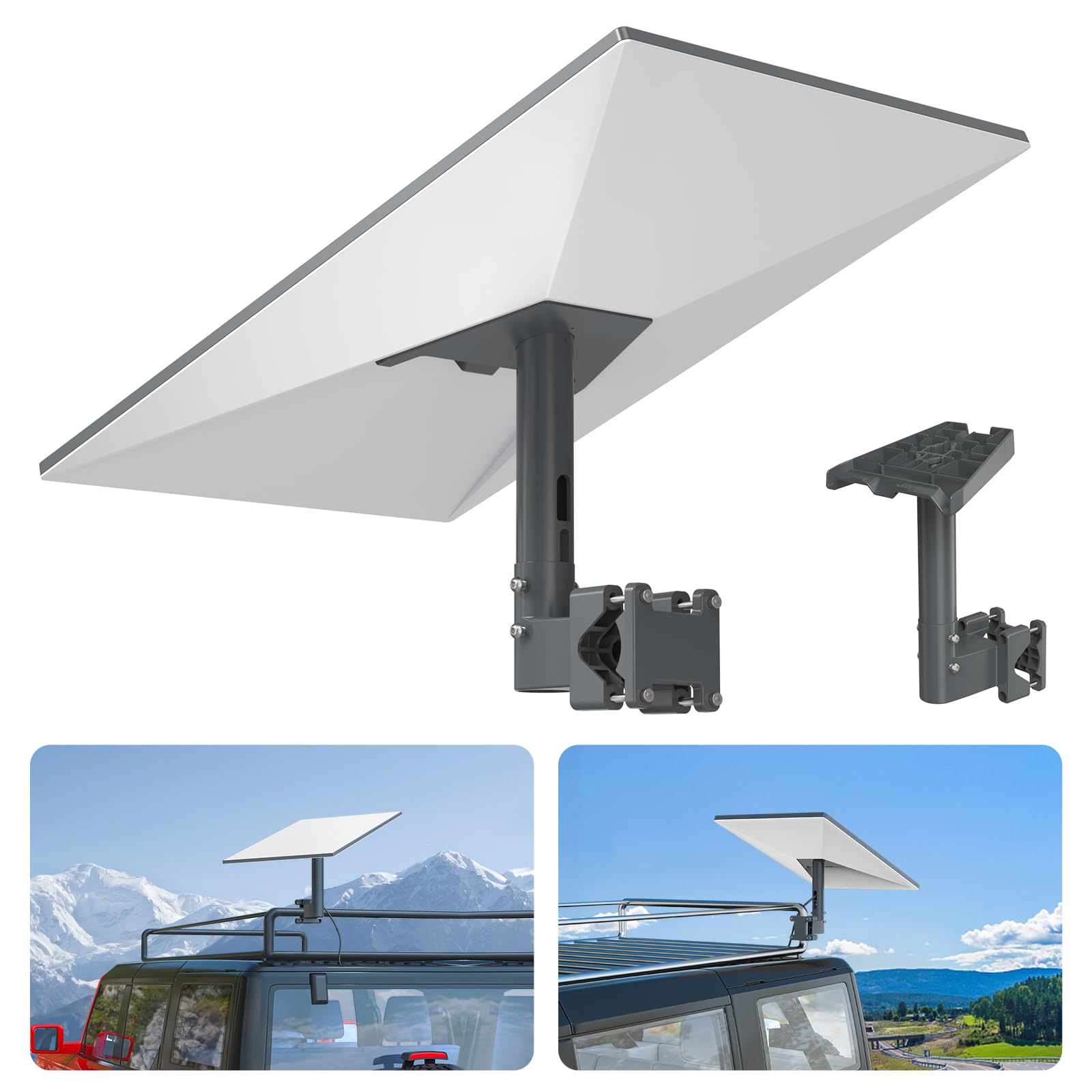 Xlttywl Montaggio Starlink Gen 3 - Regolabile 360°, Grigio