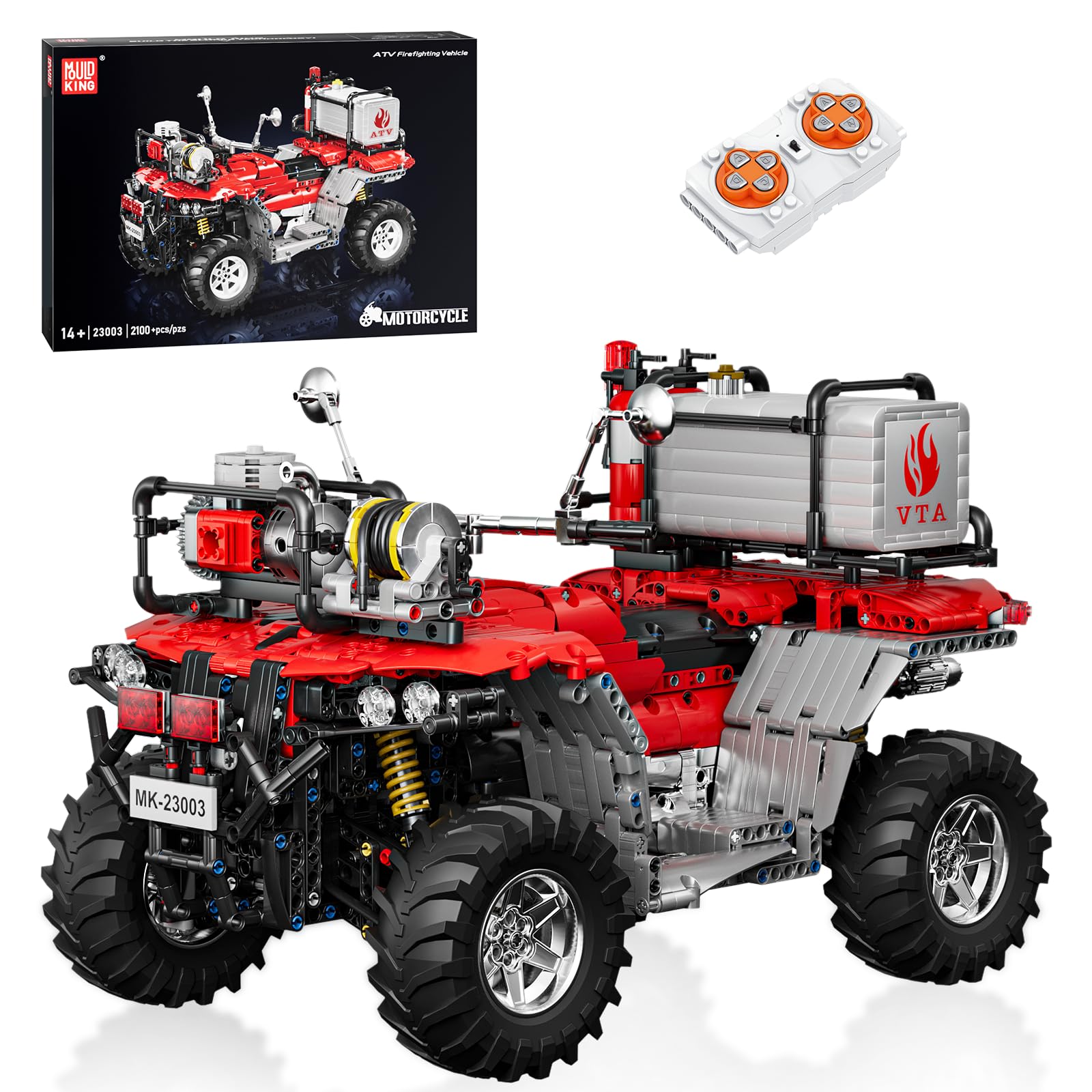 Mould King 23003 - Moto Vigili del Fuoco ATV RC