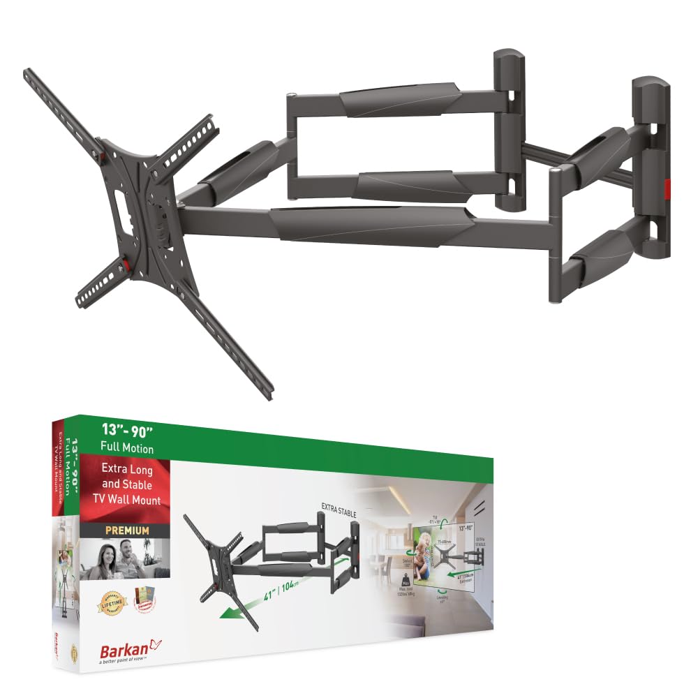 Barkan Supporto TV Parete Doppio Braccio 13-90", 60kg