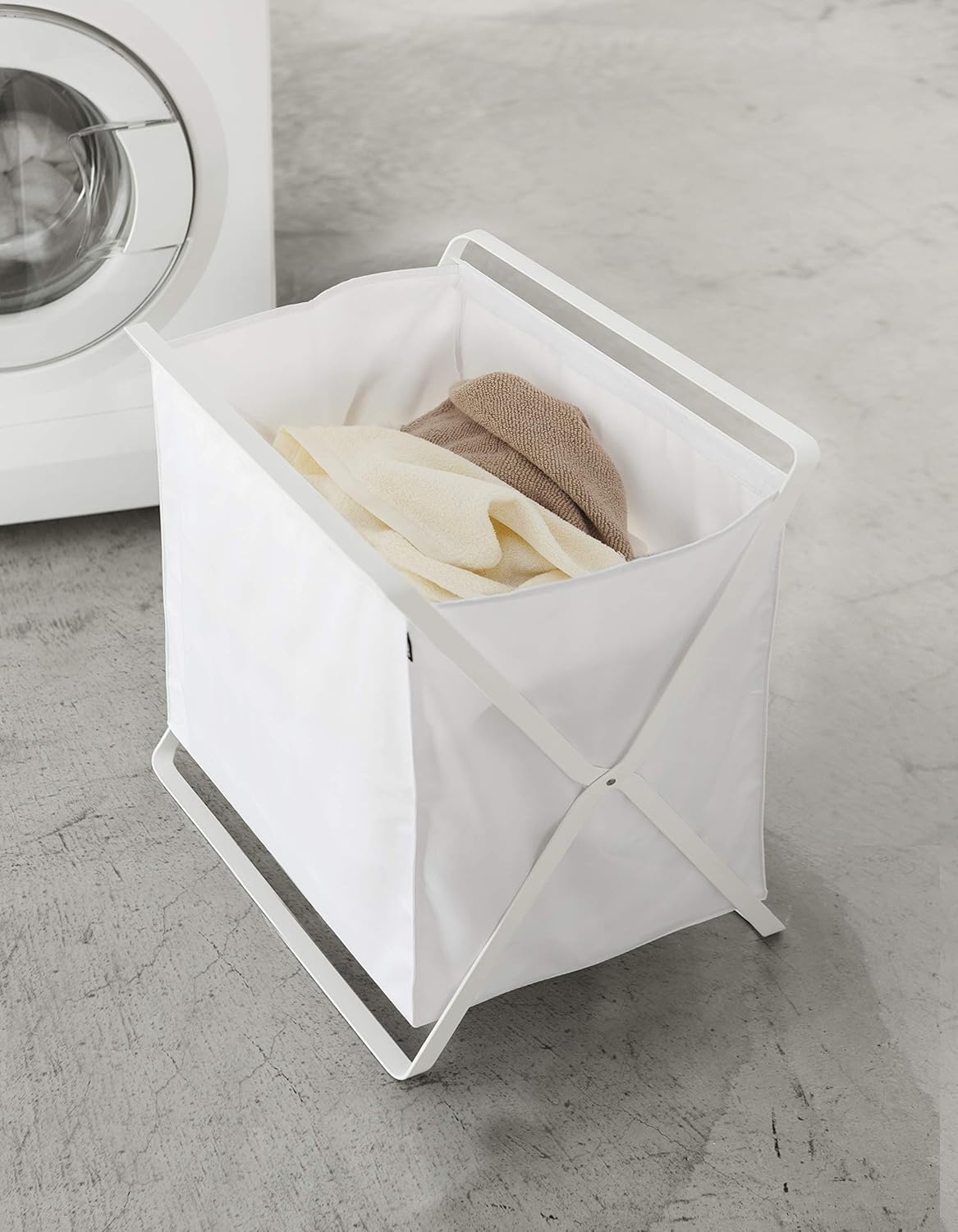 Yamazaki 3544 TOWER Storage Basket, White - immagine 2
