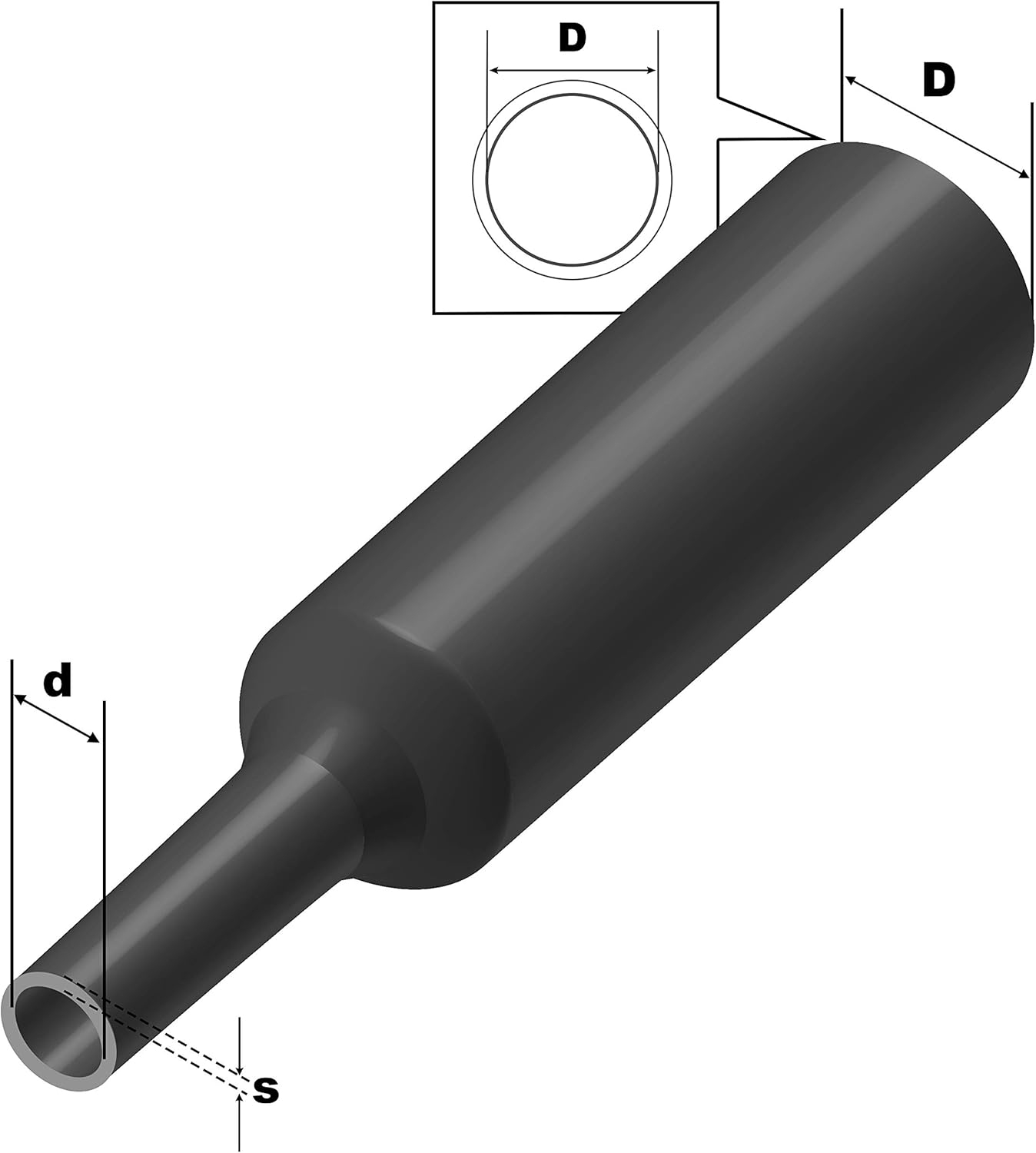 Isolatech Tubo Termorestringente Trasparente con Adesivo - immagine 2