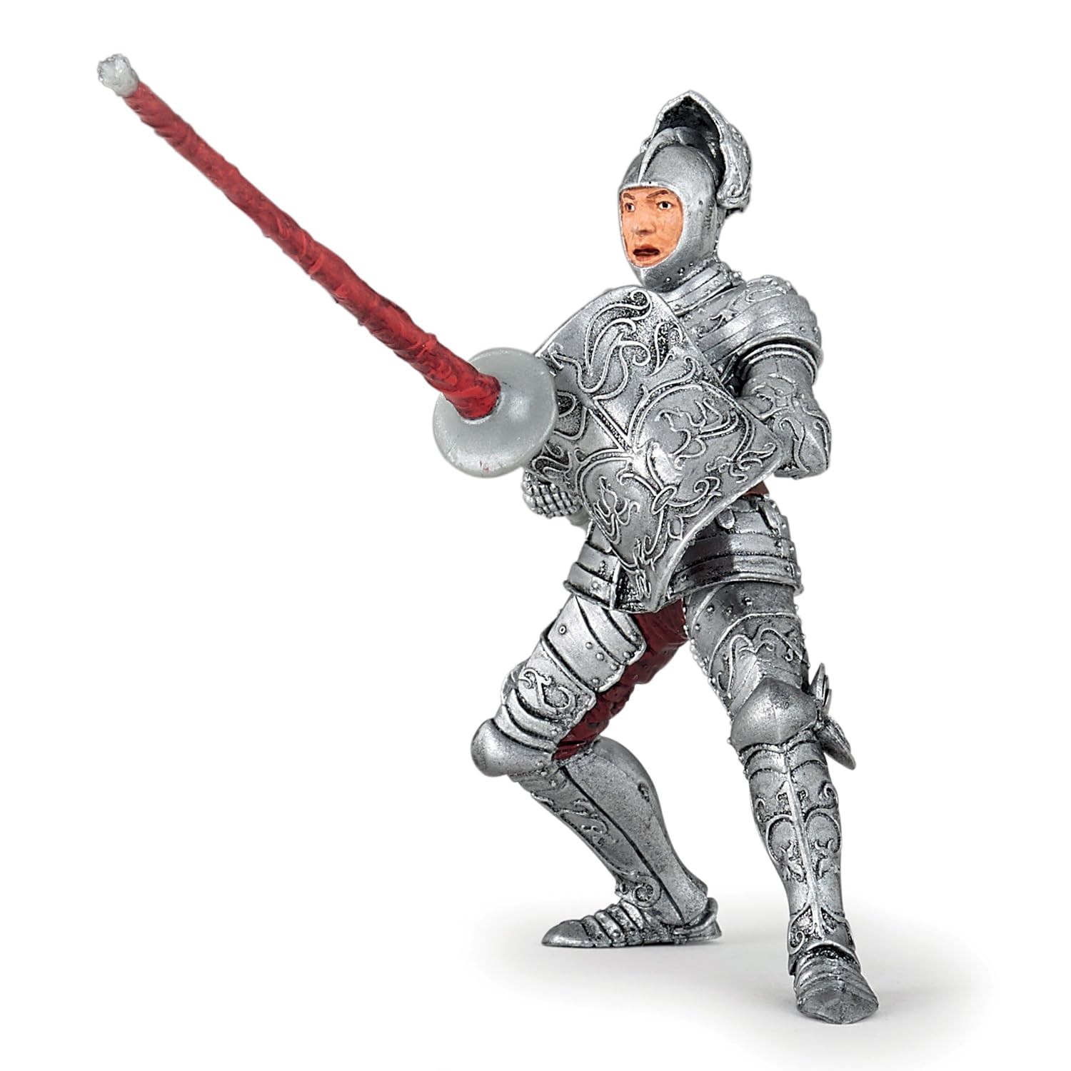 Papo - Statuetta Cavaliere in Armatura Realistica - 3 Anni + - Collezione Fantastico & Medievale - Gioco Creativo Combattimento Medievale - Idea Regalo Giocattolo Bambina Bambino