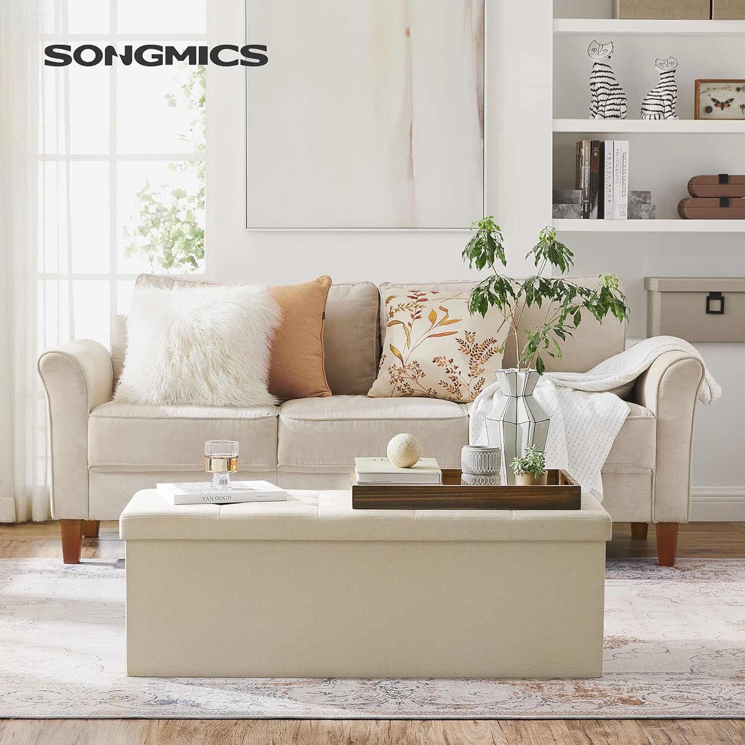 Songmics MAZIE Cassapanca Pieghevole 38x110x38 cm - immagine 2