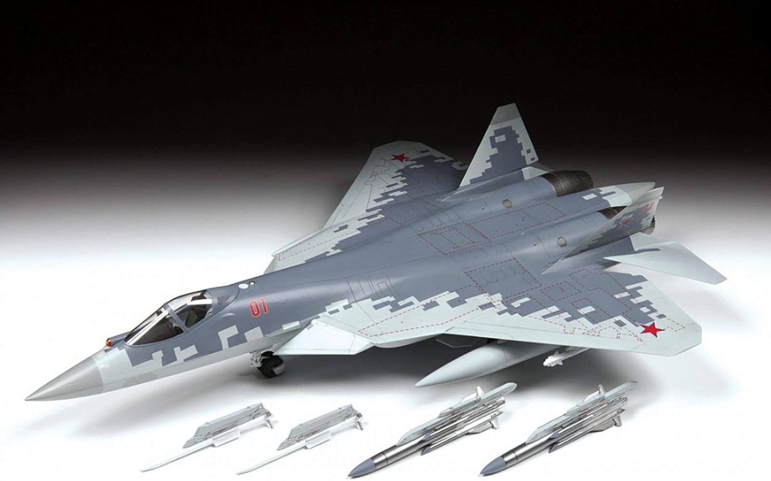 Zvezda 4824 Suchoi SU-57, Scala 1/48, Plastic Model Kit - immagine 2