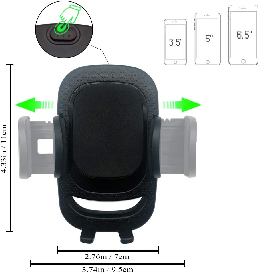 Fiemach Supporto Porta Telefono per Smart 453 - immagine 3