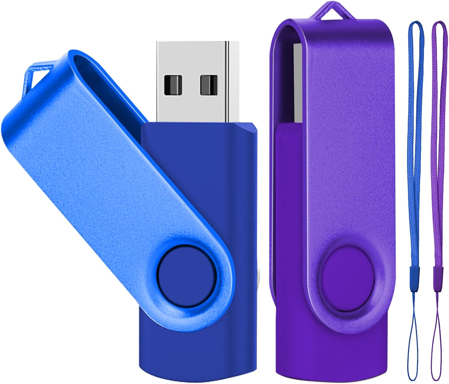 Set di 2 chiavette USB girevoli, 64 GB, USB 2.0, flash drive, memoria a ...