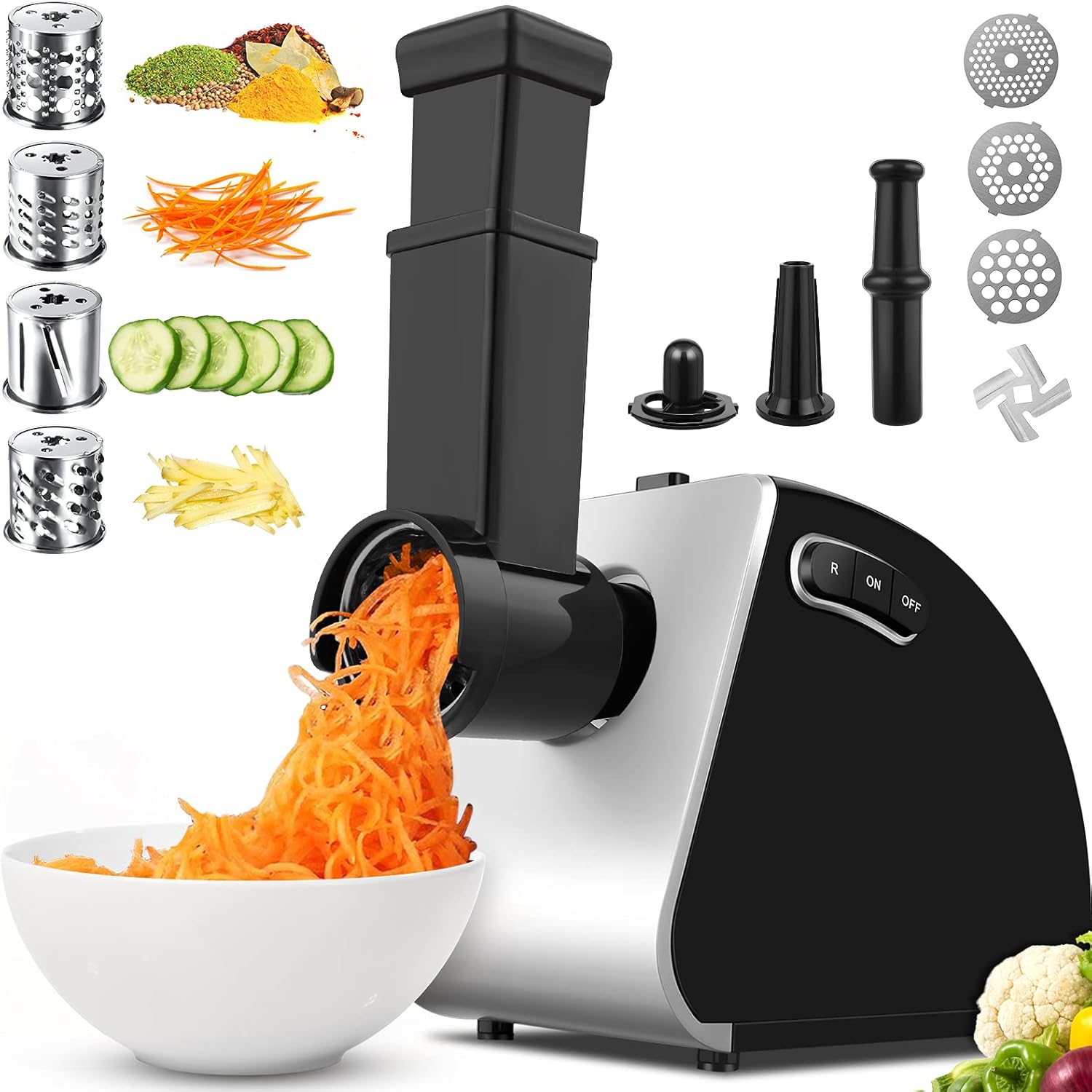 Tritacarne Elettrico Professionale 2000W 5 in 1 - immagine 1