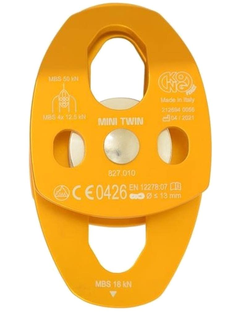 Kong Carrucola Mini Twin, Arancione, 10 cm