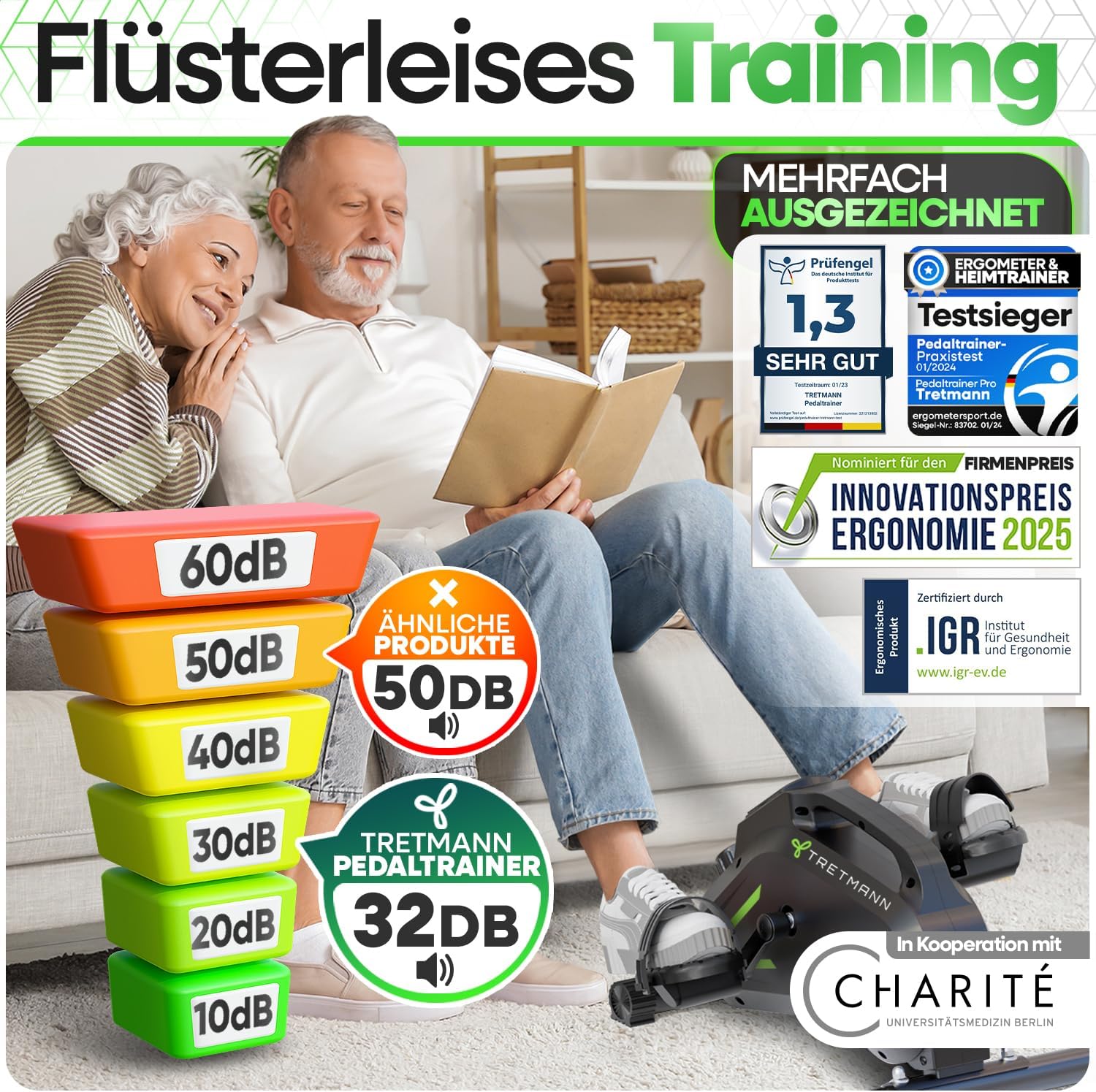 Tretmann Pedalttrainer Pro Set - Mini Bici Anziani - immagine 3