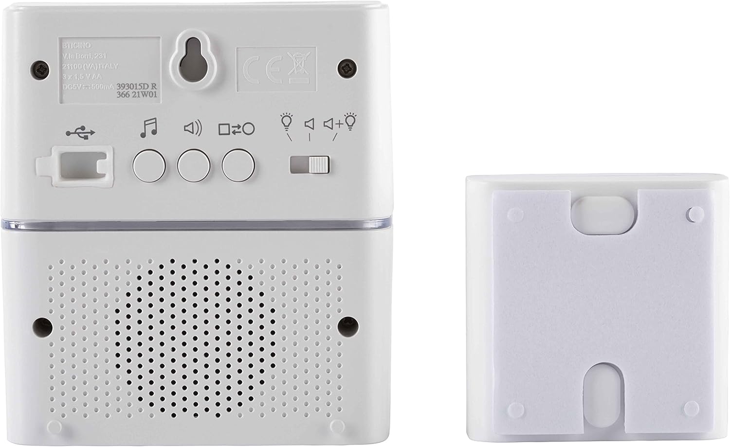 Bticino 393015D Kit Campanello Senza Fili Advanced, Bianco - immagine 2