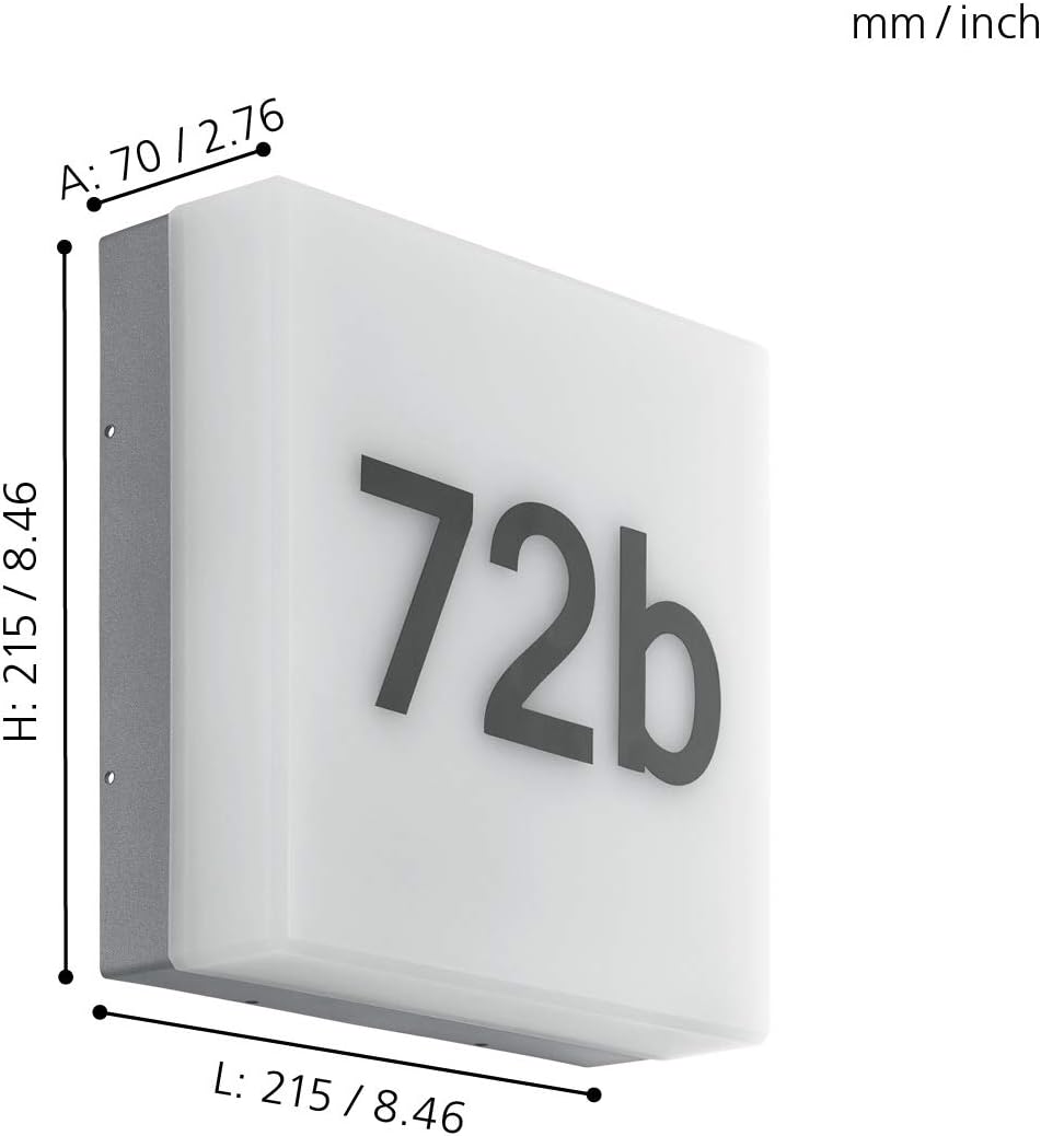 Eglo Applique da Esterno LED Cornale con Sensore - immagine 3