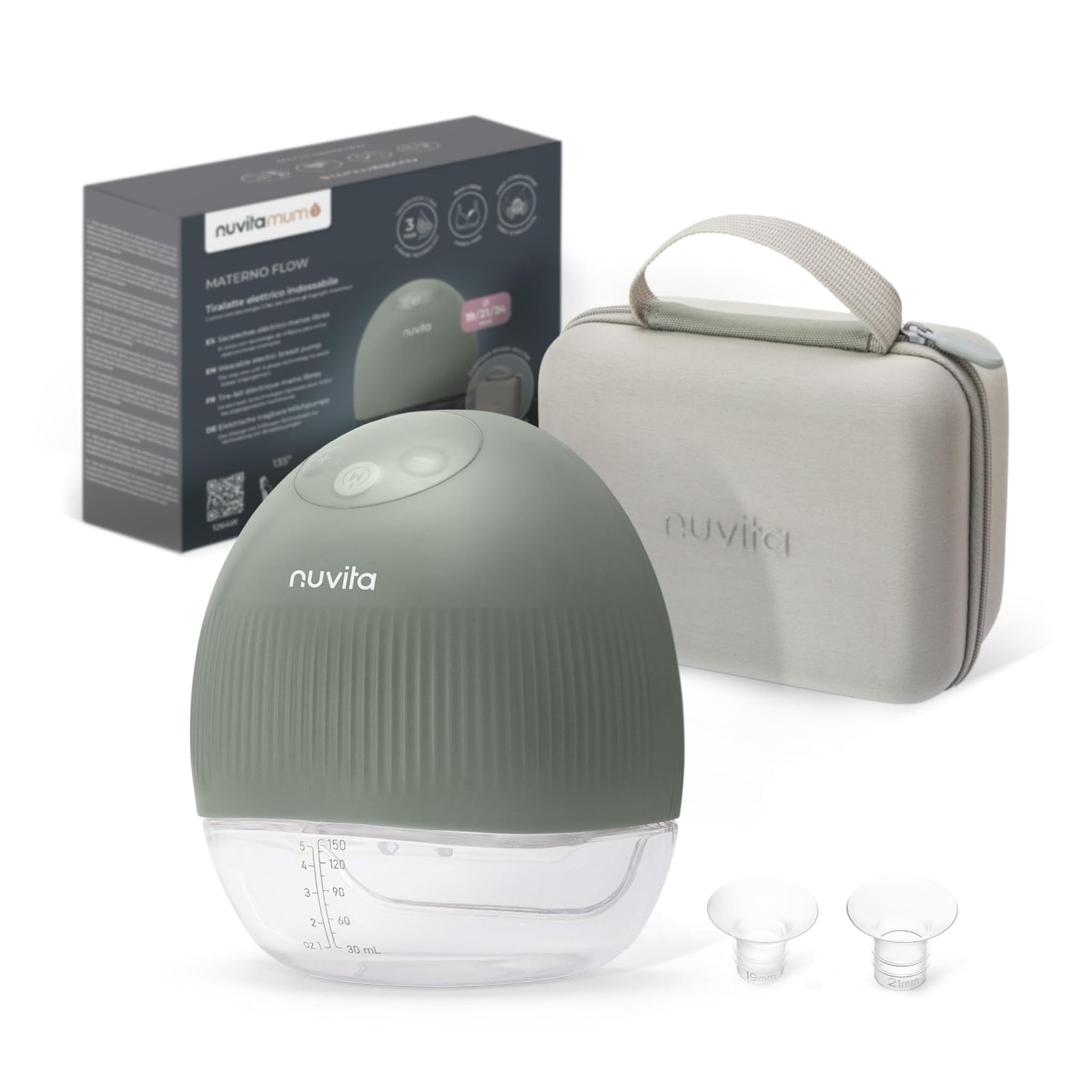 Nuvita 1264W Tiralatte Elettrico Indossabile 3 Fasi