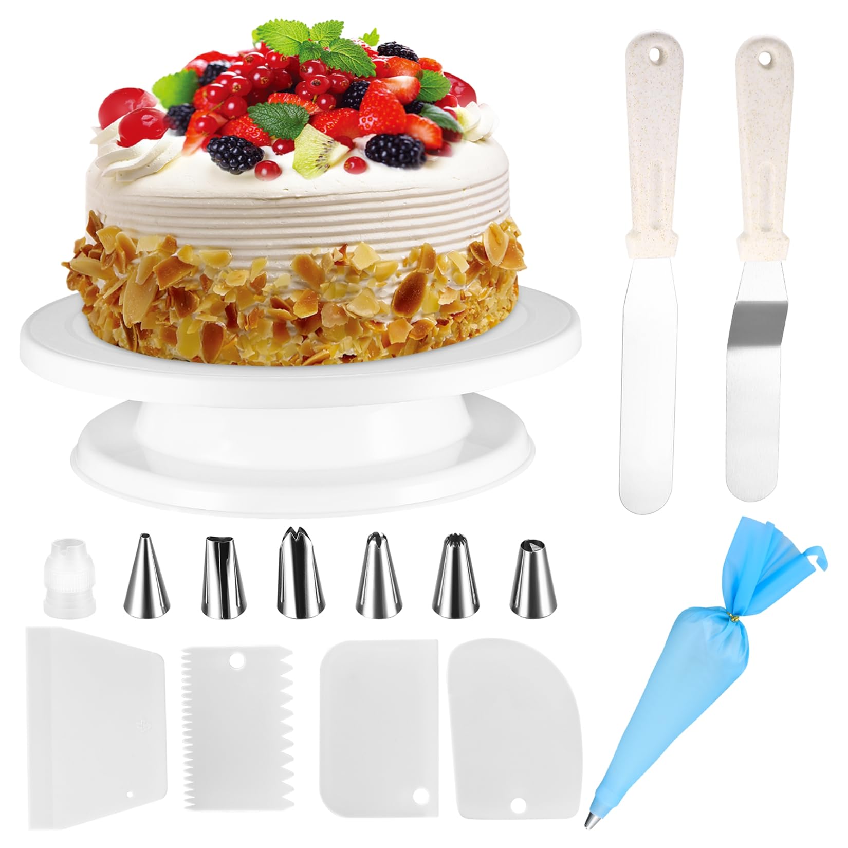 Piatto Girevole per Torte - Set Accessori