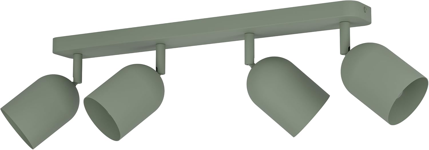 Eglo Tilston - Lampada da Soffitto 4 Luci E14, Verde Scuro - immagine 1