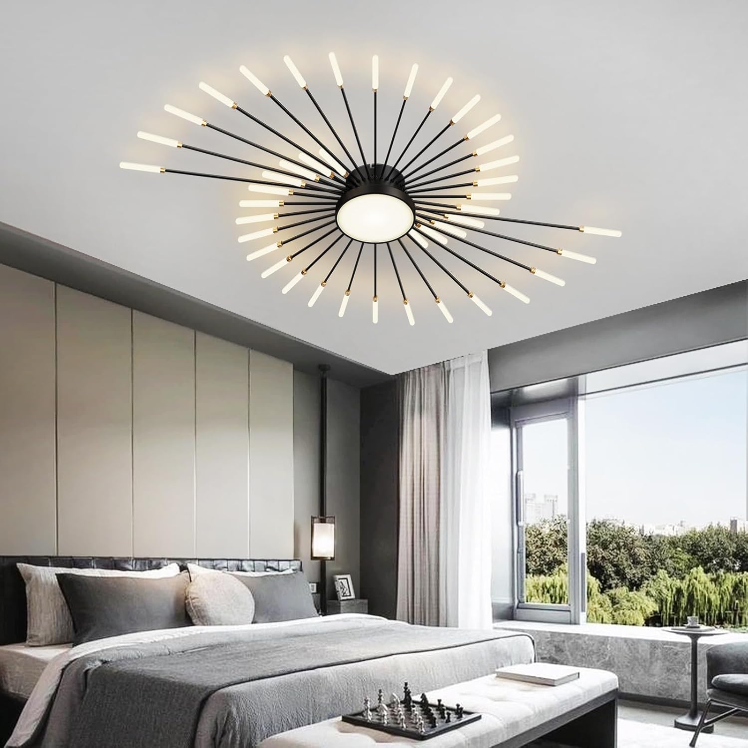 Yzbeimdai Plafoniera LED Fireworks Moderna 4000K - immagine 3