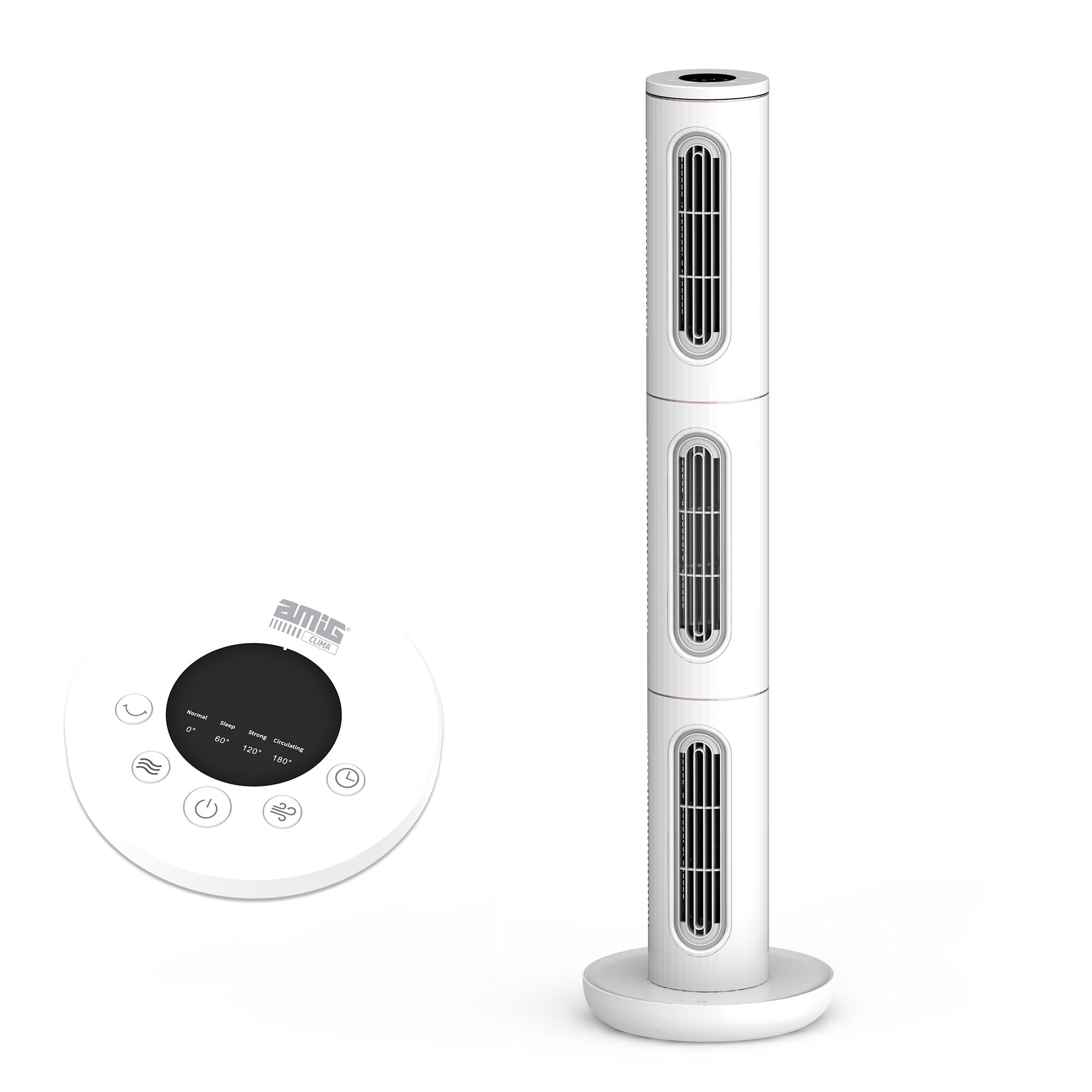 Amig AIZE-01 - Ventilatore Portatile a Torre 3 in 1