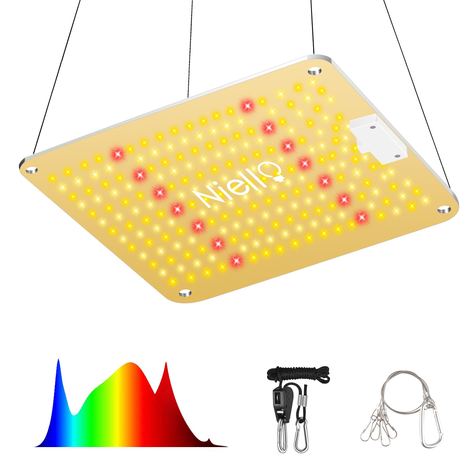 Niello Lampada per Piante QB1200W Full Spectrum