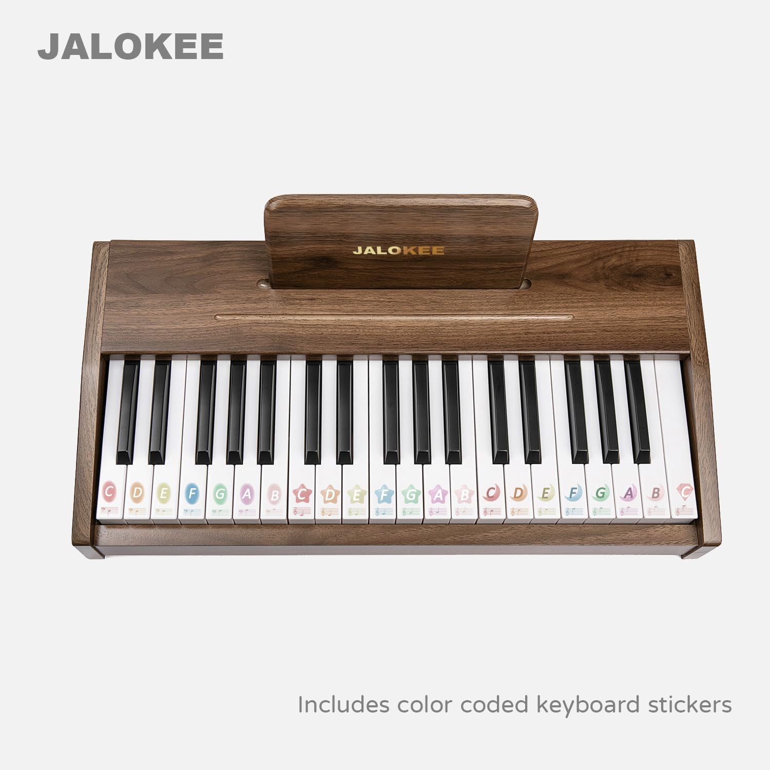 Pianoforte Digitale per Bambini 37 Tasti, Noce - immagine 4