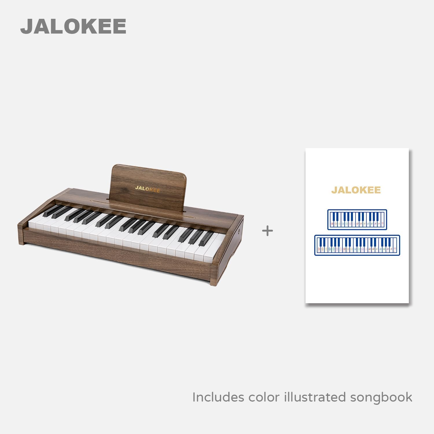 Pianoforte Digitale per Bambini 37 Tasti, Noce - immagine 5