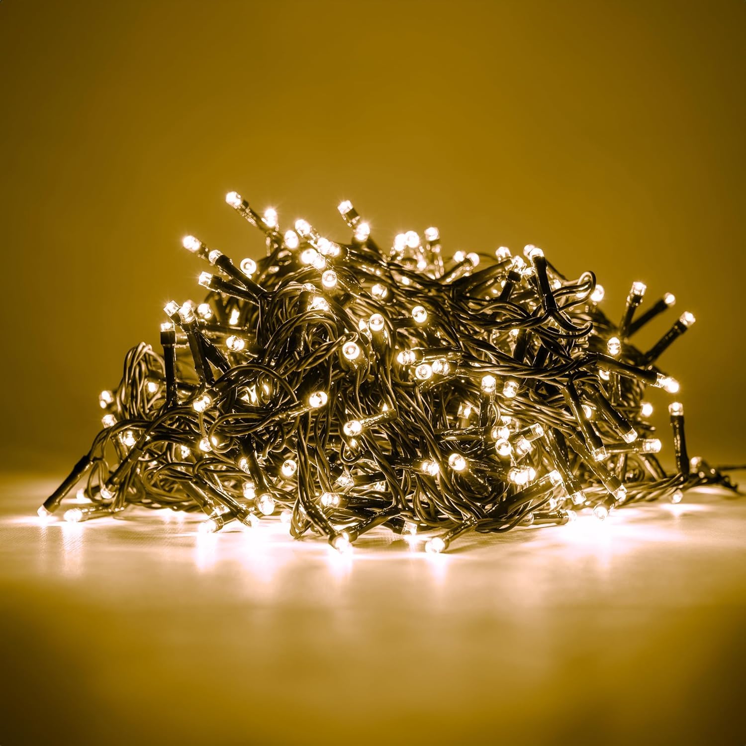Hand Luci Natale 500 LED, 25m Oro