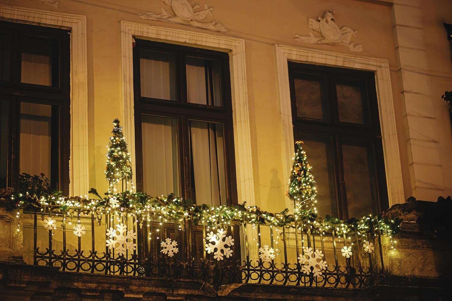 Hand Luci Natale 500 LED, 25m Oro - immagine 5