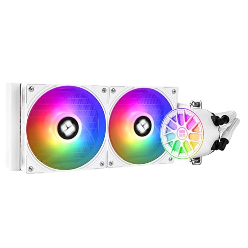 AQUA ELITE 240 V6 ARGB White - Raffreddamento CPU AIO 240mm