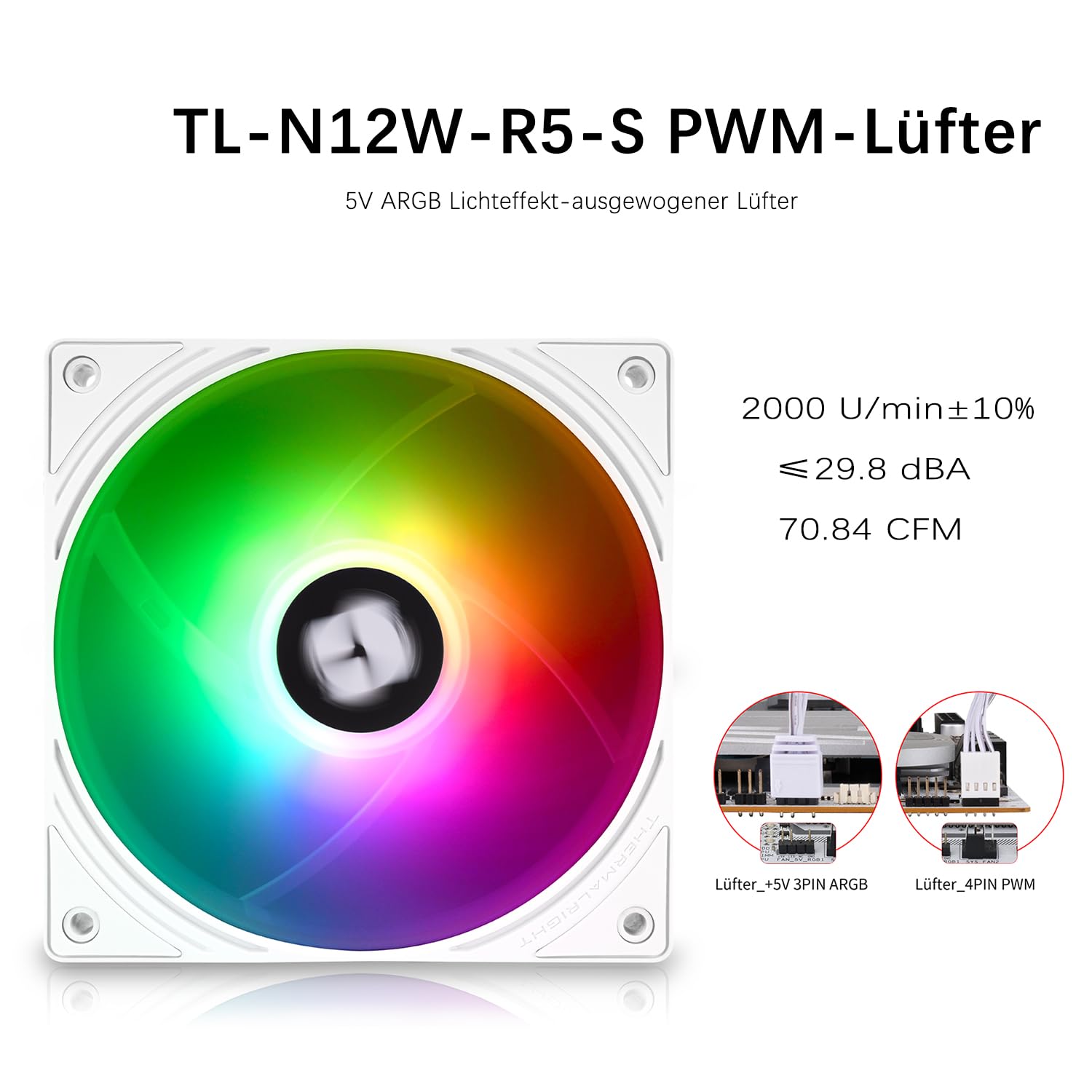 AQUA ELITE 240 V6 ARGB White - Raffreddamento CPU AIO 240mm - immagine 6