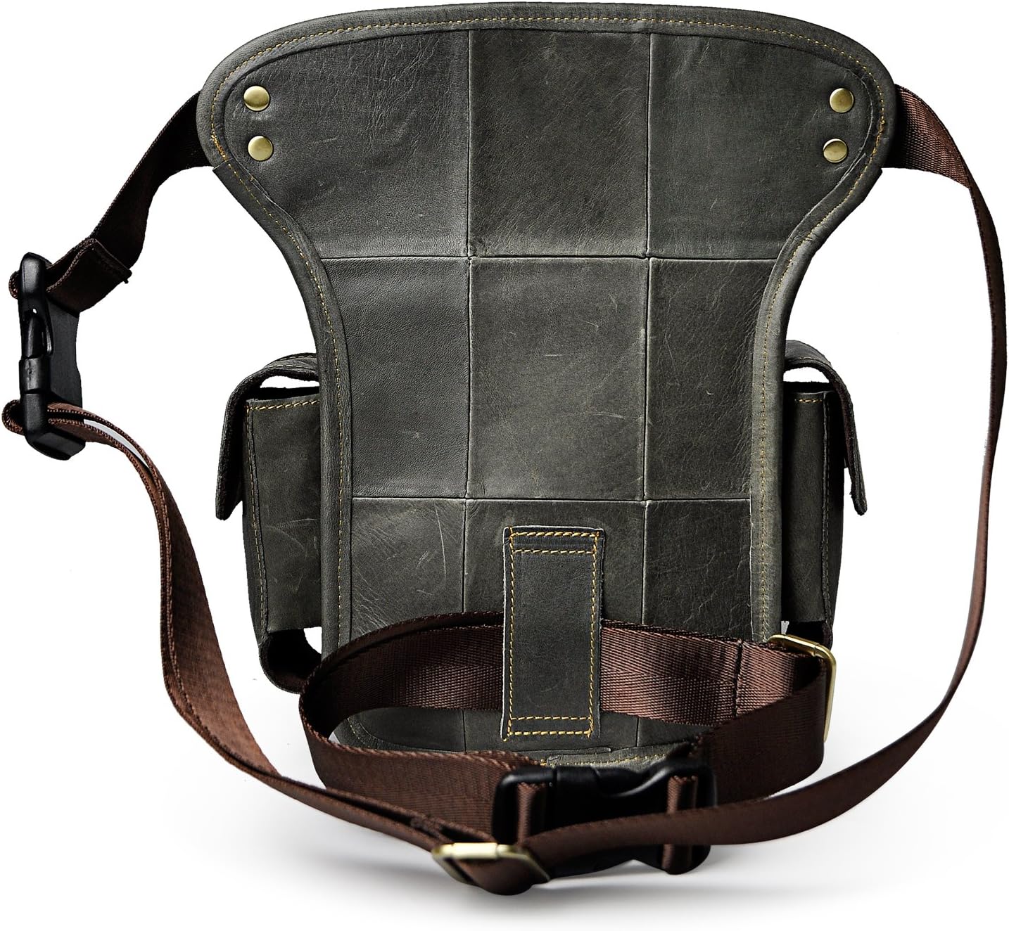 Le'aokuu Borsa a Tracolla da Uomo in Vera Pelle - immagine 4