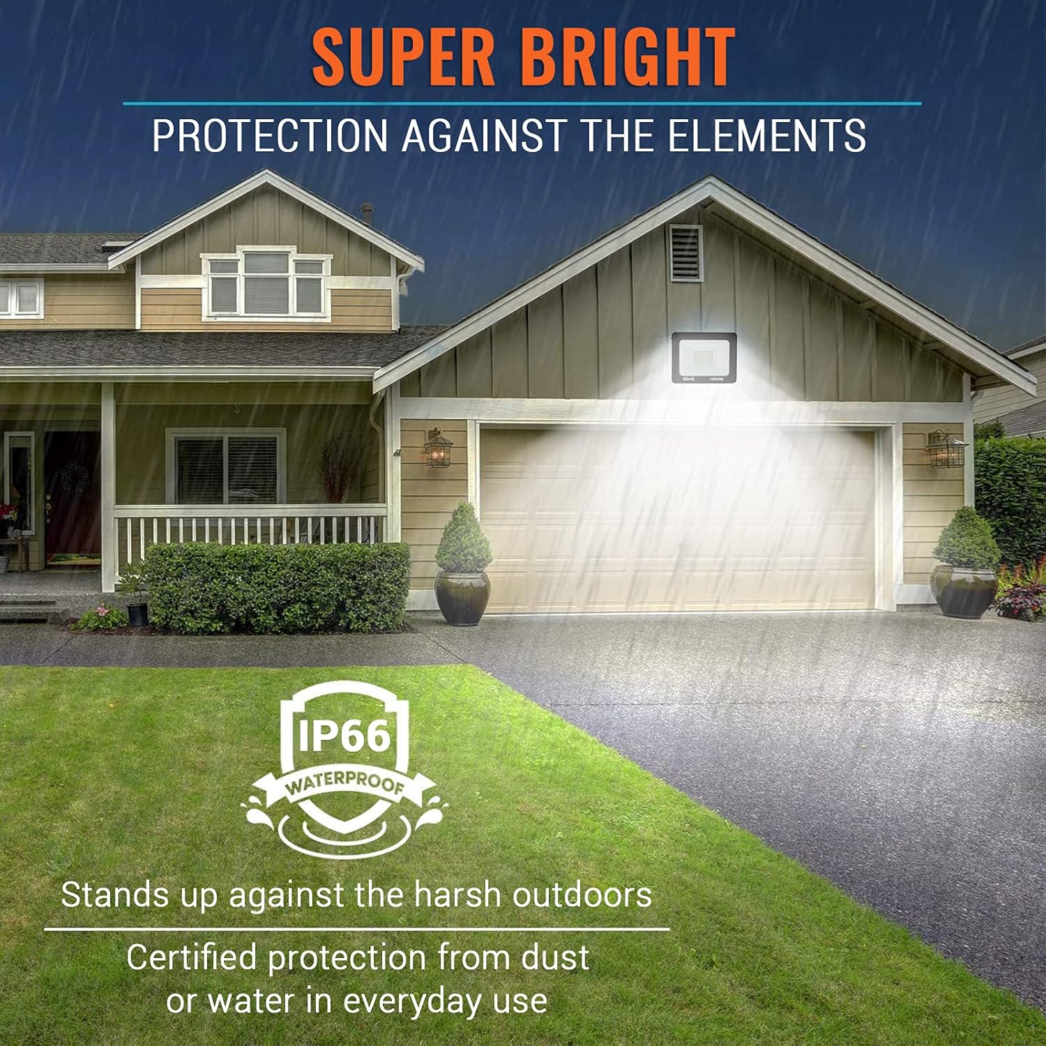 toobettp Faretto LED da Esterni 100W IP66, Bianco Freddo - immagine 5