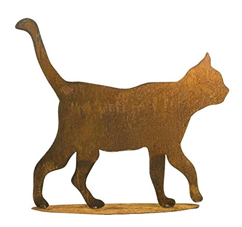 Decorazione da giardino arrugginita - Gatto grande 50 cm