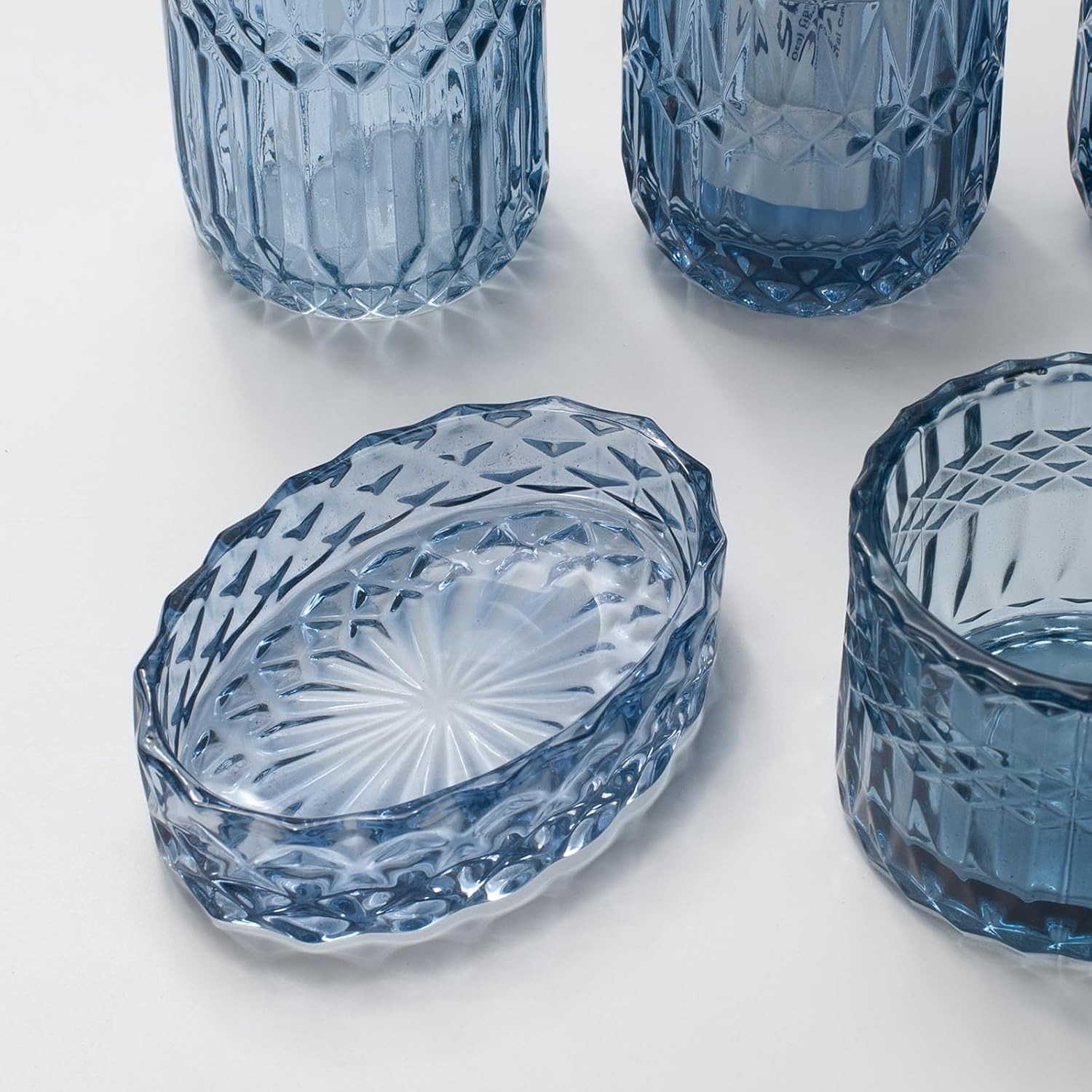 Ivailex Set 5 Accessori Bagno in Vetro Blu - immagine 8