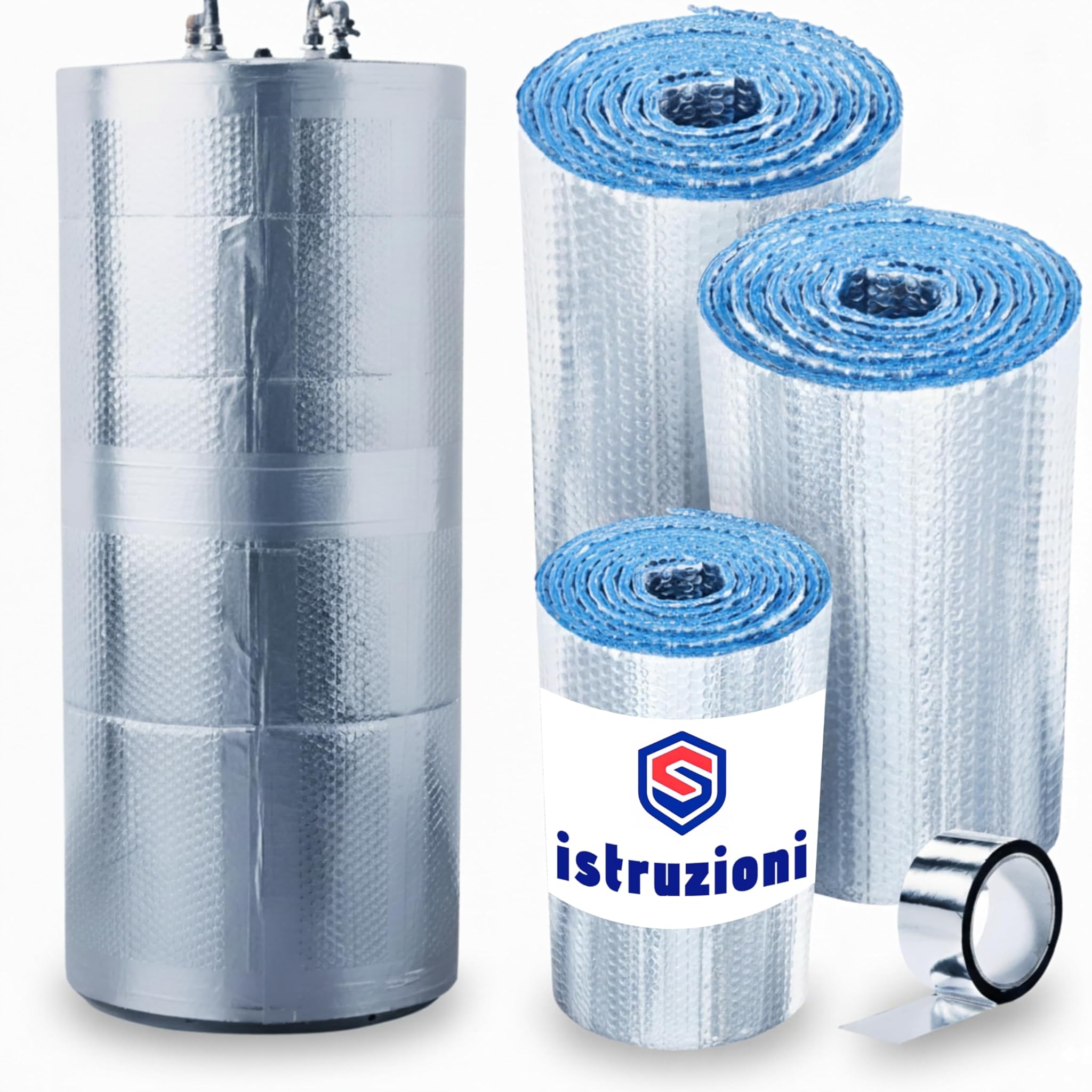Isostark Kit Isolamento Termico 4 Strati per Bollitore