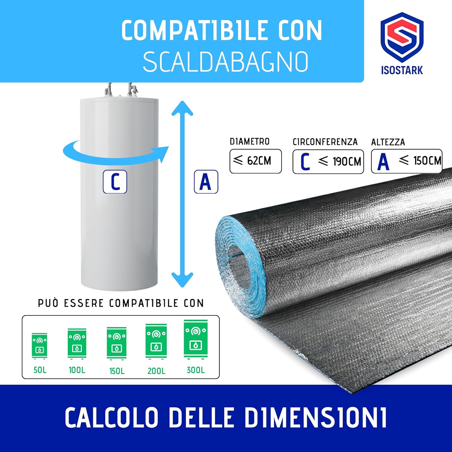 Isostark Kit Isolamento Termico 4 Strati per Bollitore - immagine 7