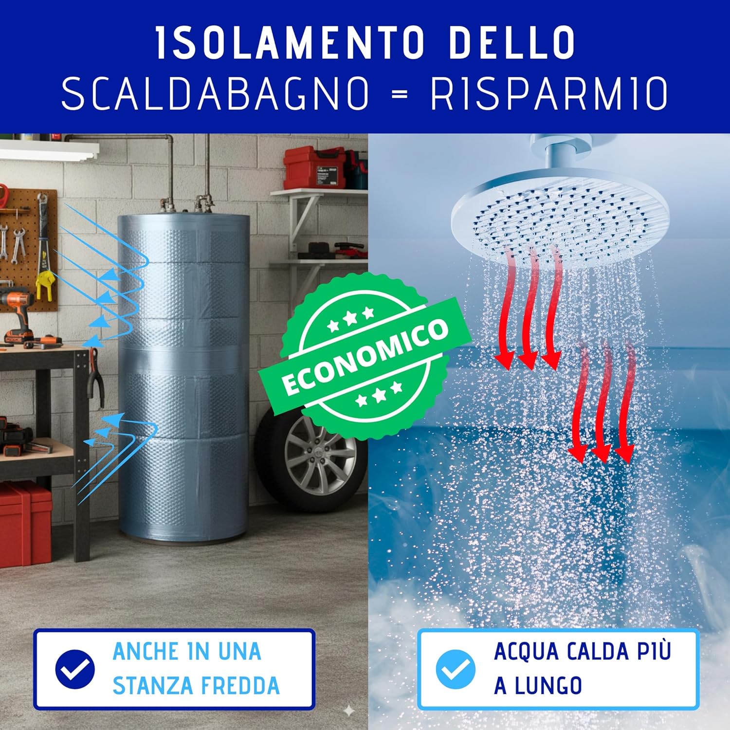Isostark Kit Isolamento Termico 4 Strati per Bollitore - immagine 8