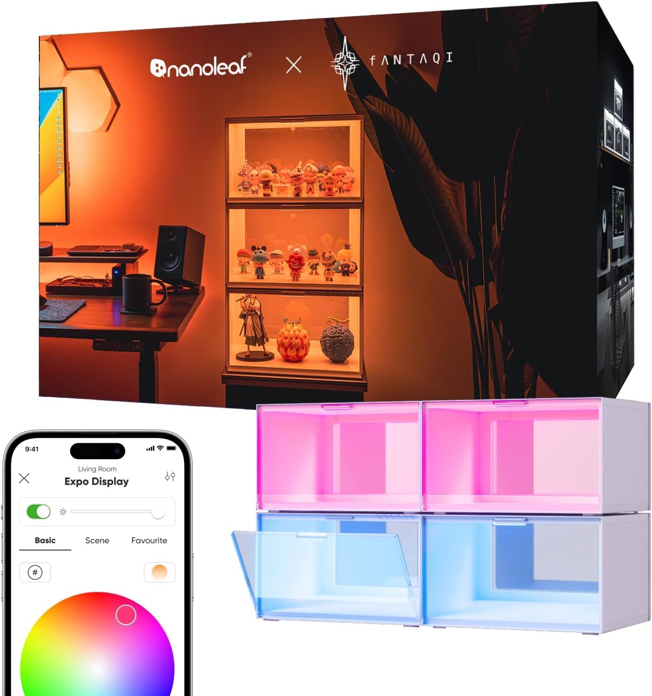 Nanoleaf Smart LED Shoe Boxes - 4-Pack Starter Kit