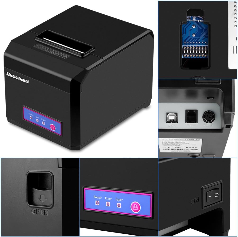 Excelvan Stampante Termica per Ricevute 80MM Bluetooth - immagine 8