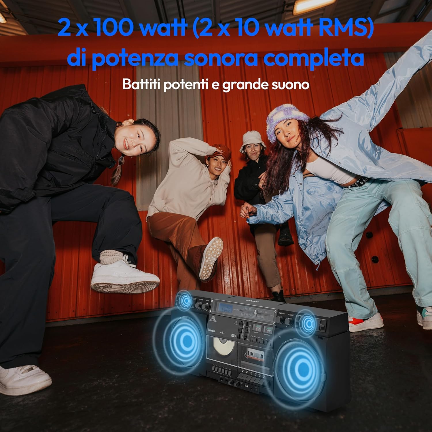 Medion Registratore a Cassette P66538 - Ghetto Blaster Retrò - immagine 2