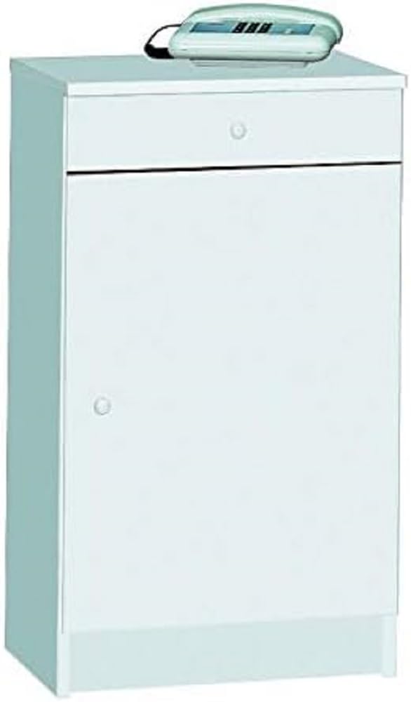 Dmora Mobiletto Basso Multiuso, 1 Anta + 1 cassetto, 46 x 80 x 34 cm