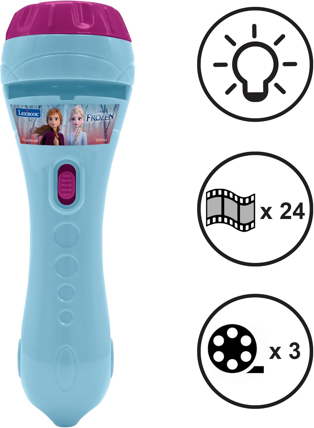 Lexibook-LTC050FZ Frozen - Torcia e Proiettore - immagine 2