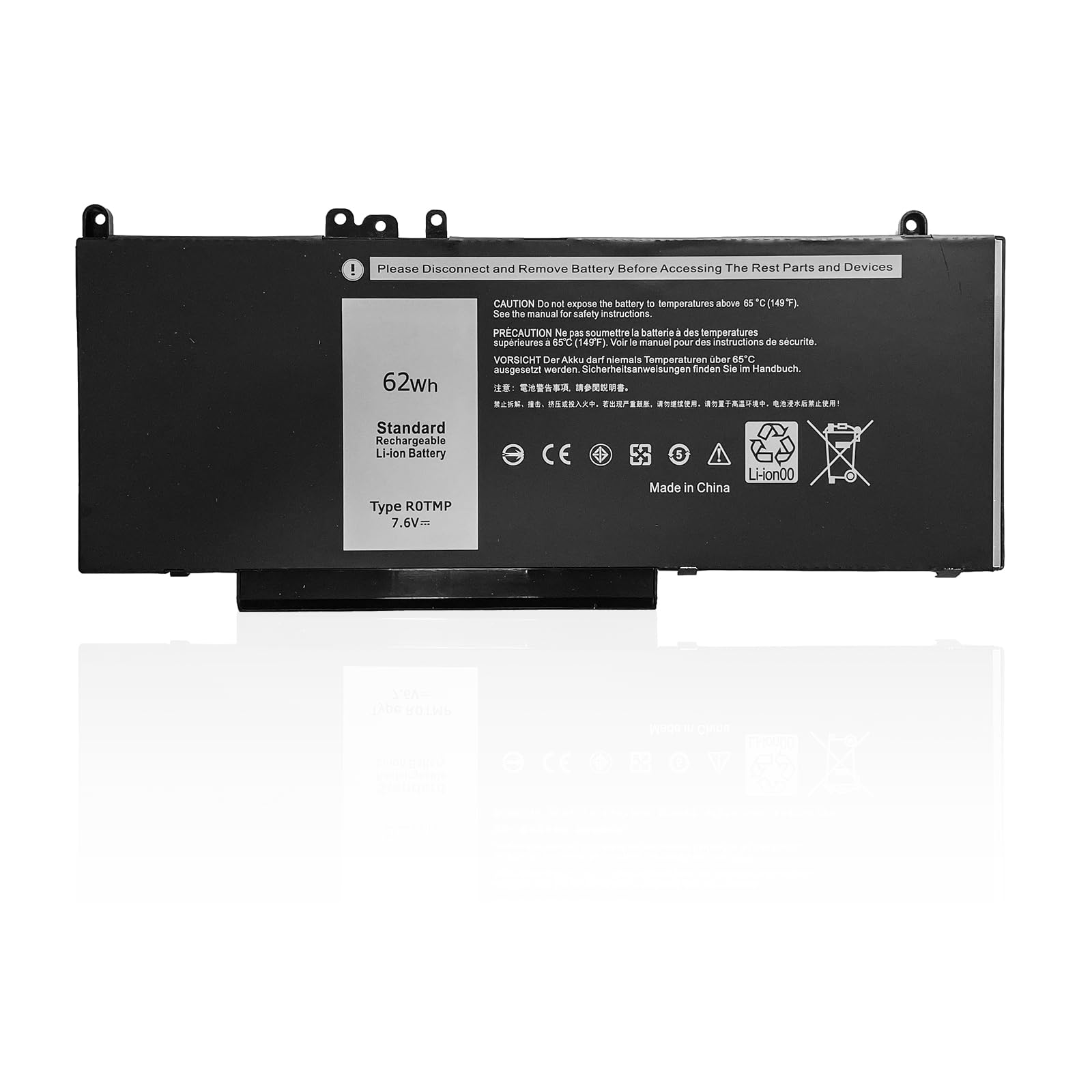R0TMP Batteria Laptop 62Wh per Dell Latitude