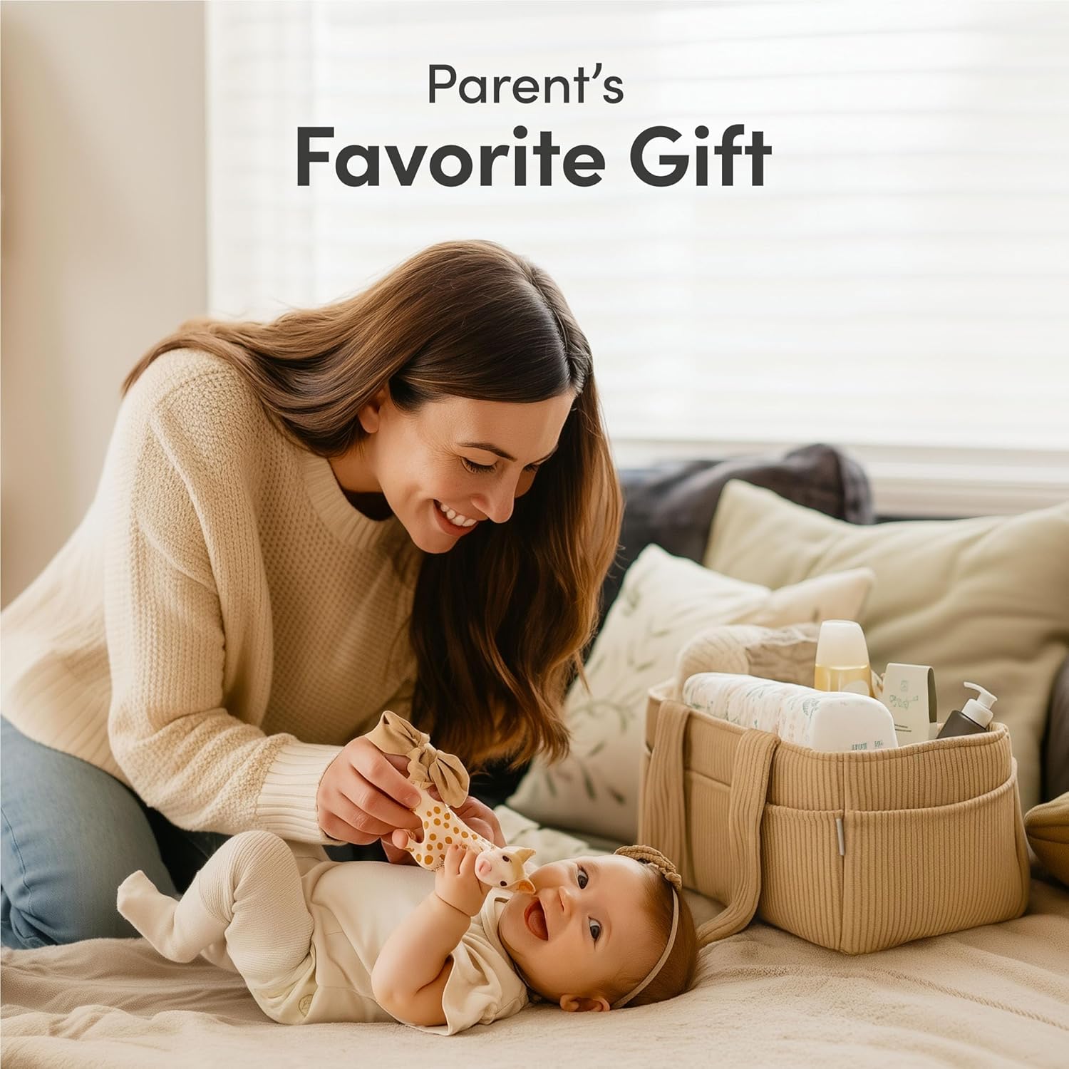 PUTSKA Portabannolini a righe in velluto marrone - immagine 7